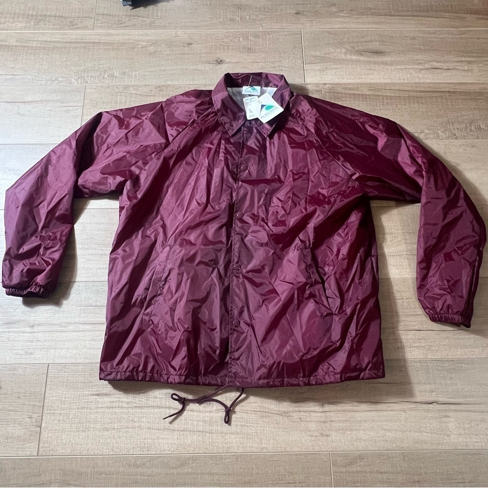 Vintage AUGUSTA Mens  Maroon 90s Lightweight Coaches Jacket XL NEW
